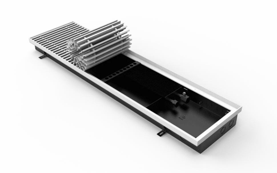 Конвектор встраиваемый VITRON 90х200х 500 решетка серебро, шаг 13мм Конвектор встраиваемый VITRON 90х200х 500 решетка серебро, шаг 13мм