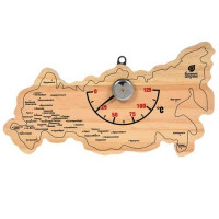 Сауна термометр Карта России 22х11х2,5см, банные штучки код18056