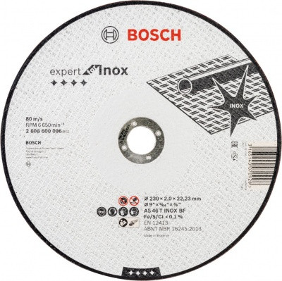Диск отрезной по металлу 230х1,9х22мм BOSCH Диск отрезной по металлу 230х1,9х22мм BOSCH
