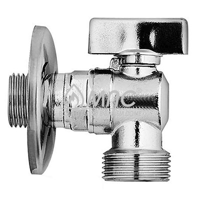 Кран угловой TIM декор 1/2х1/2 н.р. с отражателем BL 5811, хром