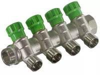 Коллектор TIM регулировочный 4в d 3/4 х 3/4, под конус, 45°, З.Р.(MR135N-3/4-4E)