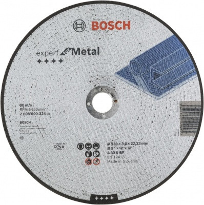 Диск отрезной по металлу 230х3,0х22мм BOSCH