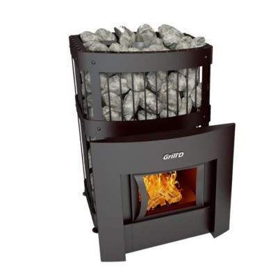 Печь банная каменка Grill'D Fortuna 200 G (window,black)