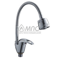 Смеситель LEDEME для кухни L 4302-В с гибким изливом Смеситель LEDEME для кухни L 4302-В с гибким изливом