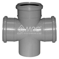 Крестовина прямая 110/110 канализационная,  толстостенная