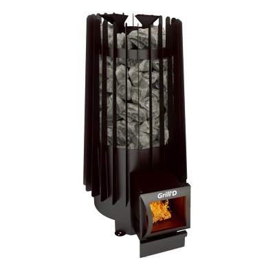 Печь банная каменка Grill'D Cometa 180 Vega Long black Печь банная каменка Grill'D Cometa 180 Vega Long black