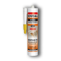 Клей SOUDAL монтажный, Монтаж Фикс 280мл (лепнина Карнизы) Клей SOUDAL монтажный, Монтаж Фикс 280мл (лепнина Карнизы)