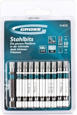 Бита TORX 30х50, сталь S2 GROSS код11472