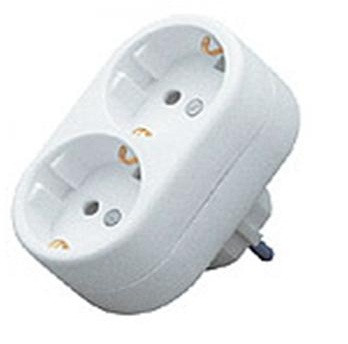 Тройник IEK 2 круглых места WTP10-16-02