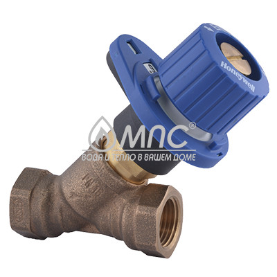 Балансировочный клапан Honeywell Kombi3 V5010 синий 25мм Балансировочный клапан Honeywell Kombi3 V5010 синий 25мм