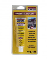 Силикон универсальный, белый в тюбике 60мл SOUDAL Силикон универсальный, белый в тюбике 60мл SOUDAL