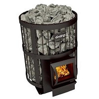 Печь банная каменка Grill'D Leo 240 (short, black)