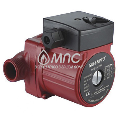 Насос GREENPRO циркуляционный RS 32/ 8 G с гайками Насос GREENPRO циркуляционный RS 32/ 8 G с гайками
