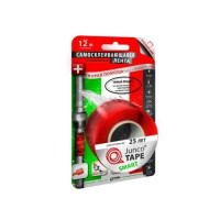 Лента самосклеивающаяся силиконовая Junco TAPE Smart (25,4мм*3м*0,5мм) красная Лента самосклеивающаяся силиконовая Junco TAPE Smart (25,4мм*3м*0,5мм) красная