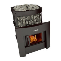 Печь банная каменка Grill'D Leo 240 (window, black) Печь банная каменка Grill'D Leo 240 (window, black)