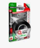 Лента самосклеивающаяся силиконовая Junco TAPE Smart (25,4мм*3м*0,5мм) черный Лента самосклеивающаяся силиконовая Junco TAPE Smart (25,4мм*3м*0,5мм) черный