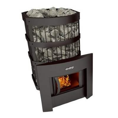 Печь банная каменка Grill'D Leo 300 Window (black,grey) Печь банная каменка Grill'D Leo 300 Window (black,grey)