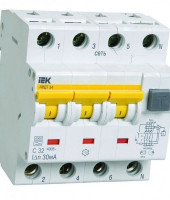 Авт. Выкл. Дифференциального тока IEK 3Р 25А 30мА MAD22-6-025-С-30 Авт. Выкл. Дифференциального тока IEK 3Р 25А 30мА MAD22-6-025-С-30