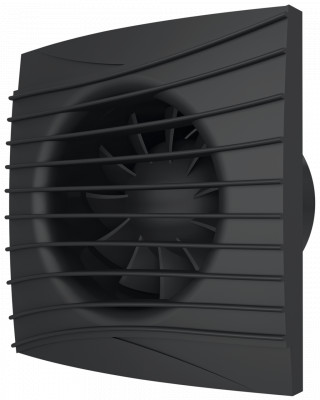 Вентилятор Era SILENT 4C Matt Black, с обр. клапаном (D=100, V=90m3/h)