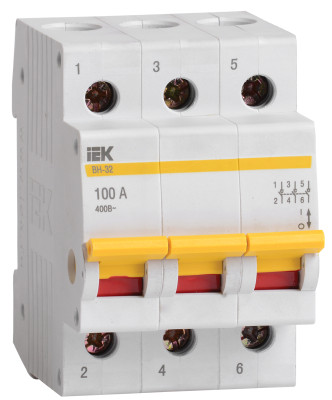 Выкл. нагрузки (мини рубильник) IEK ВН-32 3Р 40А MNV10-3-040 Выкл. нагрузки (мини рубильник) IEK ВН-32 3Р 40А MNV10-3-040