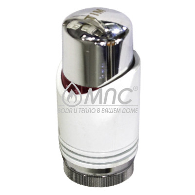 Термостатическая головка TIM МЕ 300, белый-хром d20 (М30х1,5)