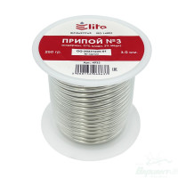 Медь, Припой мягкий 250гр ELITE-Sn97Cu3 №3 3мм (катушка) (4933) Медь, Припой мягкий 250гр ELITE-Sn97Cu3 №3 3мм (катушка) (4933)