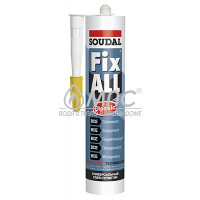 Силикон сантехнический, белый под пистолет 290мл SOUDAL влагостойкий FIX ALL CLASSIC Силикон сантехнический, белый под пистолет 290мл SOUDAL влагостойкий FIX ALL CLASSIC