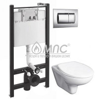 Инсталляция ROCA (Испания) в сборе 5 в 1 с унитазом VICTORIA крышка с доводчиком