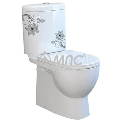 Унитаз компакт SANITA LUXE Art Flora ( н/п., под кн/арм. (+2 ур.арм.GEBERIT, дюр. сид.soft close) Унитаз компакт SANITA LUXE Art Flora ( н/п., под кн/арм. (+2 ур.арм.GEBERIT, дюр. сид.soft close)