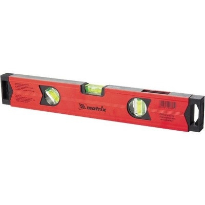 Уровень алюминиевый 600мм фрезерованный, 3 глазка, усиленный MATRIX код34406 Уровень алюминиевый 600мм фрезерованный, 3 глазка, усиленный MATRIX код34406