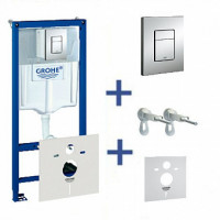 Инсталляция GROHE (Германия) в сборе 2 в 1 RAPID квадратное подключение кнопки Инсталляция GROHE (Германия) в сборе 2 в 1 RAPID квадратное подключение кнопки