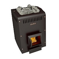Печь банная каменка Grill'D Optima 320 (window,black) Печь банная каменка Grill'D Optima 320 (window,black)