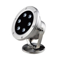 Прожектор для фонтана SX-012, нержавейка, 45LED10-140мм (12v)