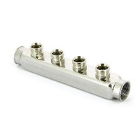Коллектор ZEISSLER ОСНОВАНИЕ 4в d1 х1/2 н.р. без кранов, НЕРЖАВЕЙКА (ZSc.404.060404S)