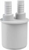 Адаптер пластиковый Mc Alpine d50 с двумя отводами 14мм / 1/2 WFH-CON50