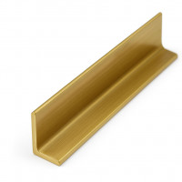 Уголок декор.Усил м+м d15 латунь с креплением на планке, сдвоенный Уголок декор.Усил м+м d15 латунь с креплением на планке, сдвоенный