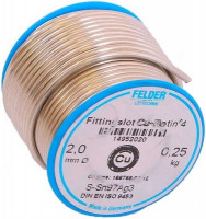 Медь, Припой мягкий 250гр SANHA S-Sn97Сu3 (9453)