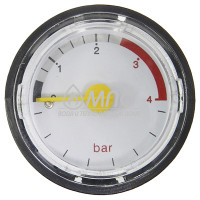 Запч DAEWOO - манометр 1-4bar (ROUND TYPE) стрелочный, круглый (3317732300)