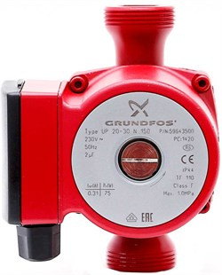 Насос GRUNDFOS циркуляционный для ГВС UP 20-30N R1 1/4, 0.075 кВт, 0,31А
