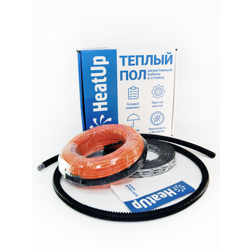 Теплый пол HeatUp (Малайзия) кабель в стяжку 70м / 1400Вт (готовый комплект с закладными) Теплый пол HeatUp (Малайзия) кабель в стяжку 70м / 1400Вт (готовый комплект с закладными)