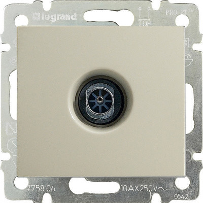 Розетка Legrand Valena TV простая, слоновая кость 774329