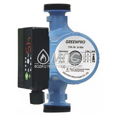 Насос GREENPRO циркуляционный RS 25/4 EA энергоэффективный с электронным управлением Насос GREENPRO циркуляционный RS 25/4 EA энергоэффективный с электронным управлением