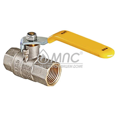 Кран шаровый газовый d15 м/м, ручка
