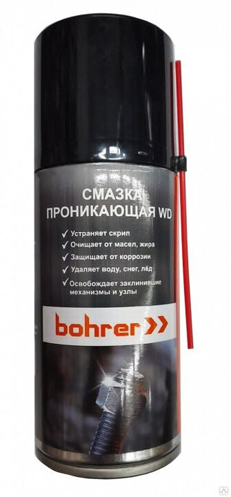 Смазка аэрозольная WD-40 BOHRER, 210мл код.93295210 Смазка аэрозольная WD-40 BOHRER, 210мл код.93295210