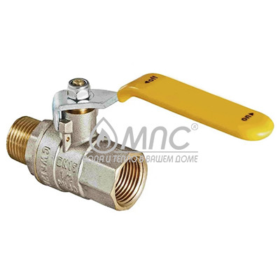 Кран шаровый газовый d25 п/м, ручка